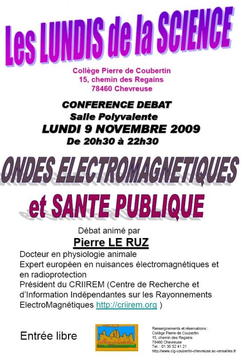 Lundi de la Science 9 NOVEMBRE 2009 Collège Coubertin.JPG